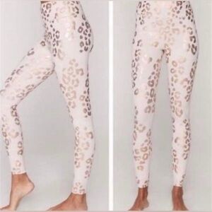 Spiritual Gangster Pink and Metallic Rose Gold
Leopard Print Leggings